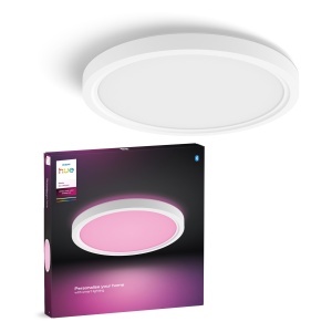 Plafoniera LED inteligenta Philips Hue Devote 30 cm lumina alba si colorata 2000 lm