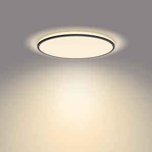 Plafoniera LED Philips Ozziet 22W Lumina Calda 2700K Design Modern Negru - Img 5