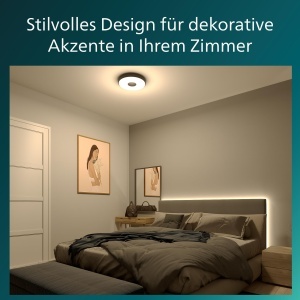 Plafoniera LED Philips SceneSwitch 24W 2700 Lumen Negru Lumina Calda - Img 5