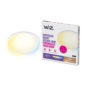 Plafoniera LED WiZ Tunable White Superslim, 1300 lm, 14 W, alba