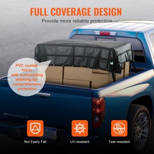 Plasa de transport VEVOR VCCN0096, 244 x 206 cm, capacitate 318 kg, neagra - Img 4