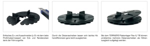 Plattenlager Flex Beko TERRASYS 310, 10.6 mm, Negru - Img 2