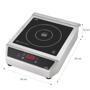 Plita Inductie Portabila Lacor 69132, 3500W, 2 Zone, Negru - Img 2