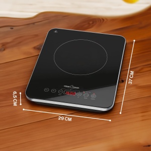 Plita simpla cu inductie ProfiCook(r) | Incalzire rapida prin inductie | ECO-Salvati | Senzor tactil | Plita cu 10 niveluri de putere | Cronometru | Plita cu protectie la supraincalzire | PC-EKI 1062 - Img 8