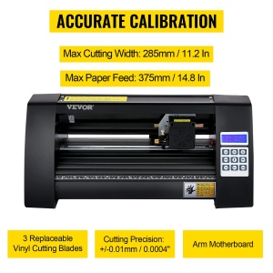 Plotter de vinil VEVOR KH-375A, 285 mm latime taiere, precizie 0,01 mm - Img 4
