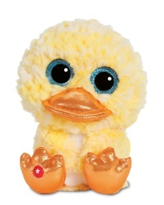 Plus de Jucarie NICI GLUBSCHIS Rata Honey Dee 15cm - Galben, Ochi Stralucitori