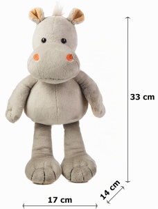 Plus Nilpferd Lola Schaffer - Jucarie 33 cm, Moale, Sigura pentru Bebelusi - Img 3