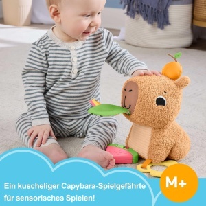 Plus pentru bebelusi Fisher-Price Capybara cu detalii senzoriale, 0-12 luni - Img 2