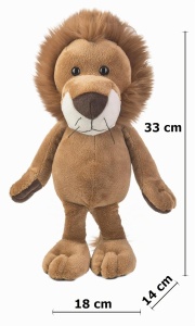 Plush Lion Kumba Schaffer, 33 cm, Culoare Maro, Jucarie pentru Copii - Img 6