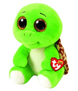 Plush Turbo Turtle TY Beanie Boo, 15 cm, Multicolor, 100 Poliester