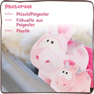 Plush Unicorn NICI Pink Harmony 22 cm Jucarie de plus pentru copii, roz - Img 4