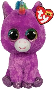 Plush Unicorn TY Rosette, Violet, Unica Dimensiune
