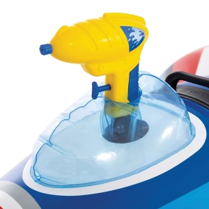 Pluta Intex Jet Fighter 57531NP, 112 x 91 x 41 cm, Capacitate 40 kg, Culoare AlbastruRosu - Img 6