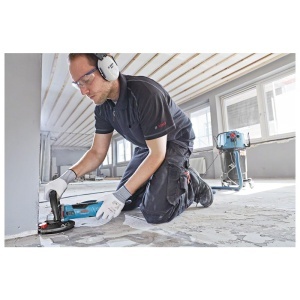 Polizor profesional pentru beton Bosch GBR 15 CAG incl roata diamantata 125mm 3x inel de perie de schimb decalaj cheie cu doua gauri L-BOXX - Img 4