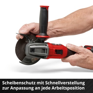 Polizor unghiular profesional cu acumulator Einhell AXXIO 18/115 Q Li-Solo Power X-Change (18 V, 700 W, O 115 mm, adancime de taiere 28 mm, fara perii, canelura de fixare rapida, fara roata de taiere, fara baterie) - Img 8