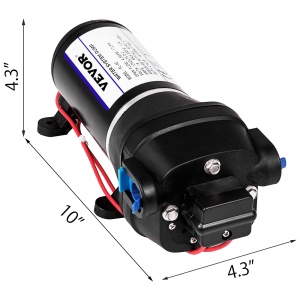 Pompa de apa VEVOR FL-40 12V 17Lmin cu protectie termica si design compact - Img 9