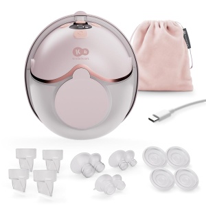 Pompa de san electrica Kinderkraft MAMAFLOW, portabila, 4 moduri, 9 intensitati, roz