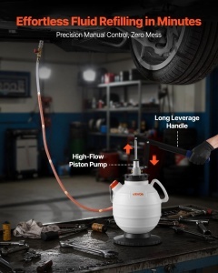 Pompa de ulei VEVOR YS-059A, 7,5 L, manuala, cu 8 adaptoare - Img 3