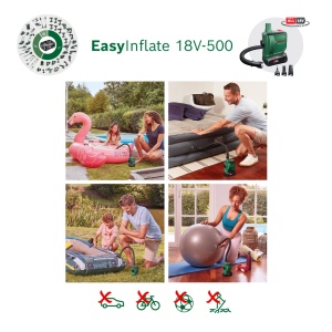 Pompa electrica Bosch EasyInflate 18V-500 530 lmin Cu Accesorii - Img 3
