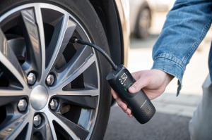Pompa electrica de aer Dunlop 150PSI, acumulator 2000mAh, USB-C, negru - Img 3