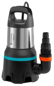Pompa submersibila pentru apa murdara Gardena 20000 aquasensor: Pompa submersibila cu debit de 20.000 l/h, pentru particule de murdarie de pana la 35 mm, aquasensor inovator, 750 W (09044-20) - Img 1