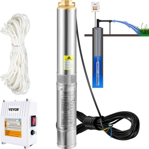 Pompa submersibila VEVOR 4SDM46 370W 110Lmin 44m Inox