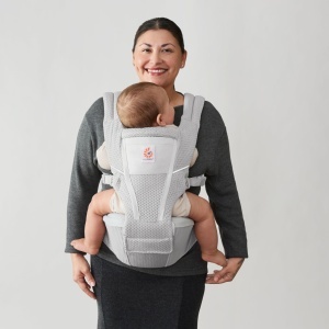 Portbebe Ergobaby Alta cu Hipsitz pentru Bebei si Copii, 4-48 luni, Material SoftFlex Mesh - Img 2