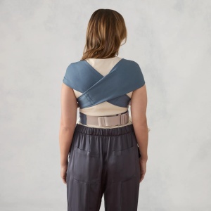 Portbebe Ergobaby Embrace, 0-12 luni, 3,2-11,3 kg, Albastru Oxford - Img 8