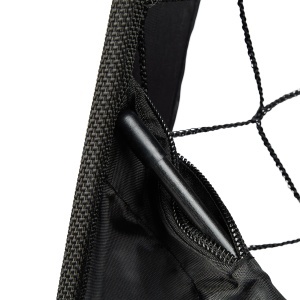 Porti de fotbal pliabile Relaxdays, set 2 buc, 77 x 122 x 83 cm, negru - Img 6