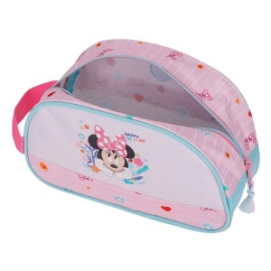 Poseta pentru cosmetice Joumma Disney Minnie, roz, 24x14x10 cm, poliester - Img 4