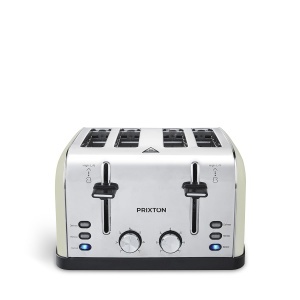 Prajitor de paine PRIXTON Bianca 4 felii 7 niveluri de rumenire 1900W otel inoxidabil