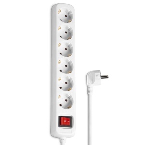 Prelungitor Hama 6 Prize Alb 5m Save Energy Schalter Protectie Suplimentara