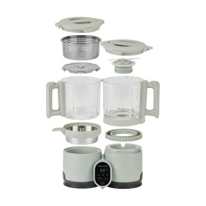 Preparatoare de mancare pentru bebelusi Babymoov Nutribaby Glass, 1.9L, 800W, Verde Celadon - Img 9