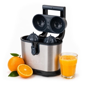 Presa electrica pentru citrice JATA JEEX1236, 1100 W, inox, sistem anti-tropire