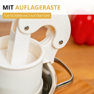 Presa multifunctionala Westmark pentru Spatzle si piure din plastic alb 41 cm - Img 6