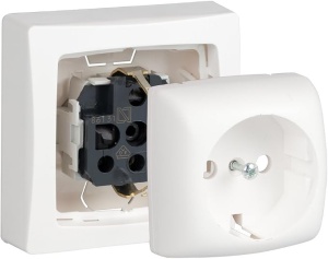 Priza aplicata Legrand Oteo 097380, Schuko, 16A, 230V, 3680W, alb - Img 2