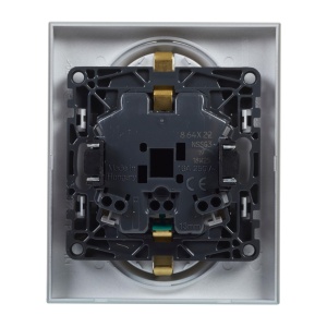 Priza dubla LEGRAND Niloe Step 398209 16A montaj incastrat culoare aluminiu - Img 4