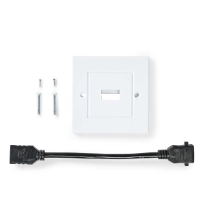 Priza HDMI NEDIS - 1x HDMI Femela - 4K60Hz - Negru - Img 2