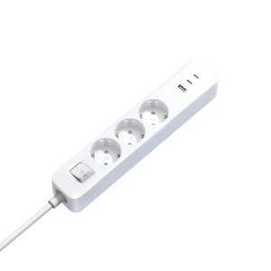 Priza multipla Xiaomi BHR07UKEU cu 3 prize, 2x USB-C 20W si 1x USB-A 18W