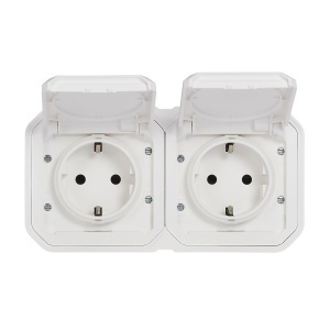 Priza pentru spatii umede Legrand Plexo New, 2-fach, IP44, alba - Img 3