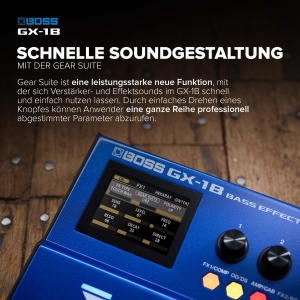 Procesor de efecte pentru bas BOSS GX-1B, ultraportabil, Bluetooth, 16 amplificatoare - Img 4