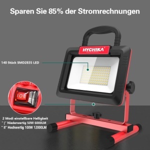 Proiector LED HYCHIKA 100W, 12000 LM, IP65, Rotatie 360, Cablu 3m - Img 2