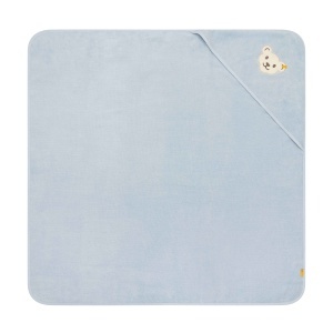 Prosop de baie cu capison Steiff, 100x100 cm, bleu