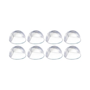 Protectie colturi Hauck Corner Me 2, 8 bucati, transparent, din silicon