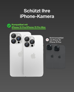 Protector camera din sticla securizata Belkin pentru iPhone 15 ProPro Max, 2 bucati - Img 2