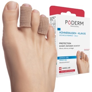 Protector de degete PODERM pentru bataturi si calusuri, gel cu arnica, marimi S si L