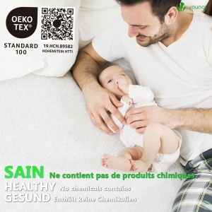 Protector de saltea VOUNOT 180x200 cm, impermeabil, certificat Oeko-TEX, set 2 bucati - Img 7