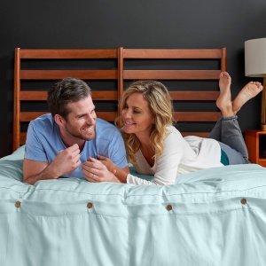 Protector pentru pat Tempur-Pedic Cooles, dubluqueen-size, Tencel - Img 4