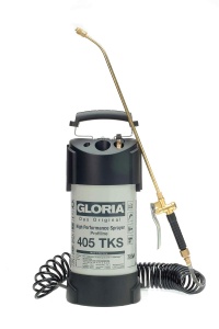 Pulverizator pentru sarcini grele GLORIA 405 TKS Profiline | Capacitate 5 L | Pulverizator profesional sub presiune din otel | Cu manometru, racord compresor, furtun spiralat | 6 baruri | Rezistent la ulei