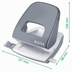 Puncher Leitz NeXXt WOW, 30 foi, metal, ergonomic, culoare eisblau - Img 3